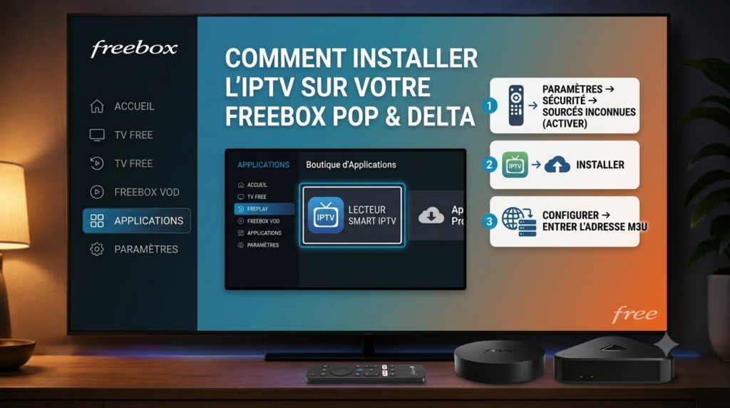 Comment Installer l'IPTV sur Freebox Pop et Delta